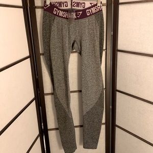 Charcoal/dark plum Gymshark Flex Leggings